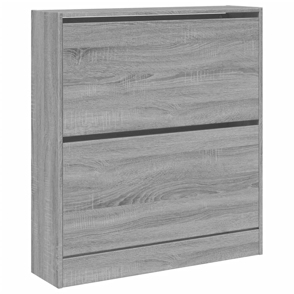 skoreol 80x21x87,5 cm konstrueret træ grå sonoma-eg