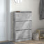 skoreol 80x21x125,5 cm konstrueret træ betongrå