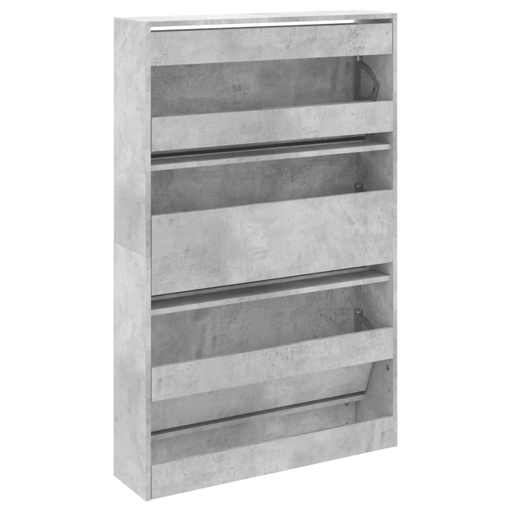 skoreol 80x21x125,5 cm konstrueret træ betongrå