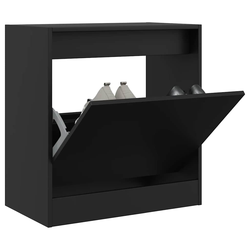 skoreol 60x34x63,5 cm konstrueret træ sort