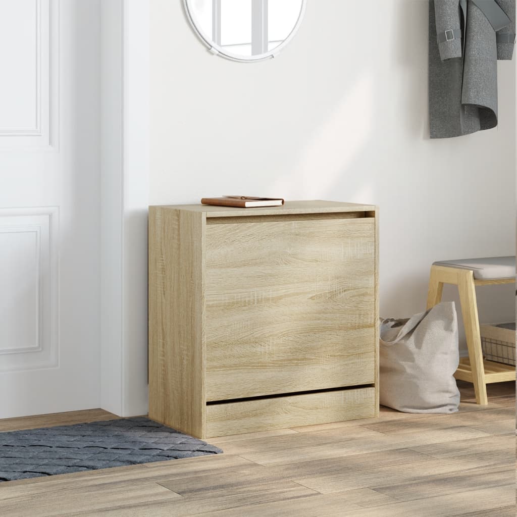skoreol 60x34x63,5 cm konstrueret træ sonoma-eg