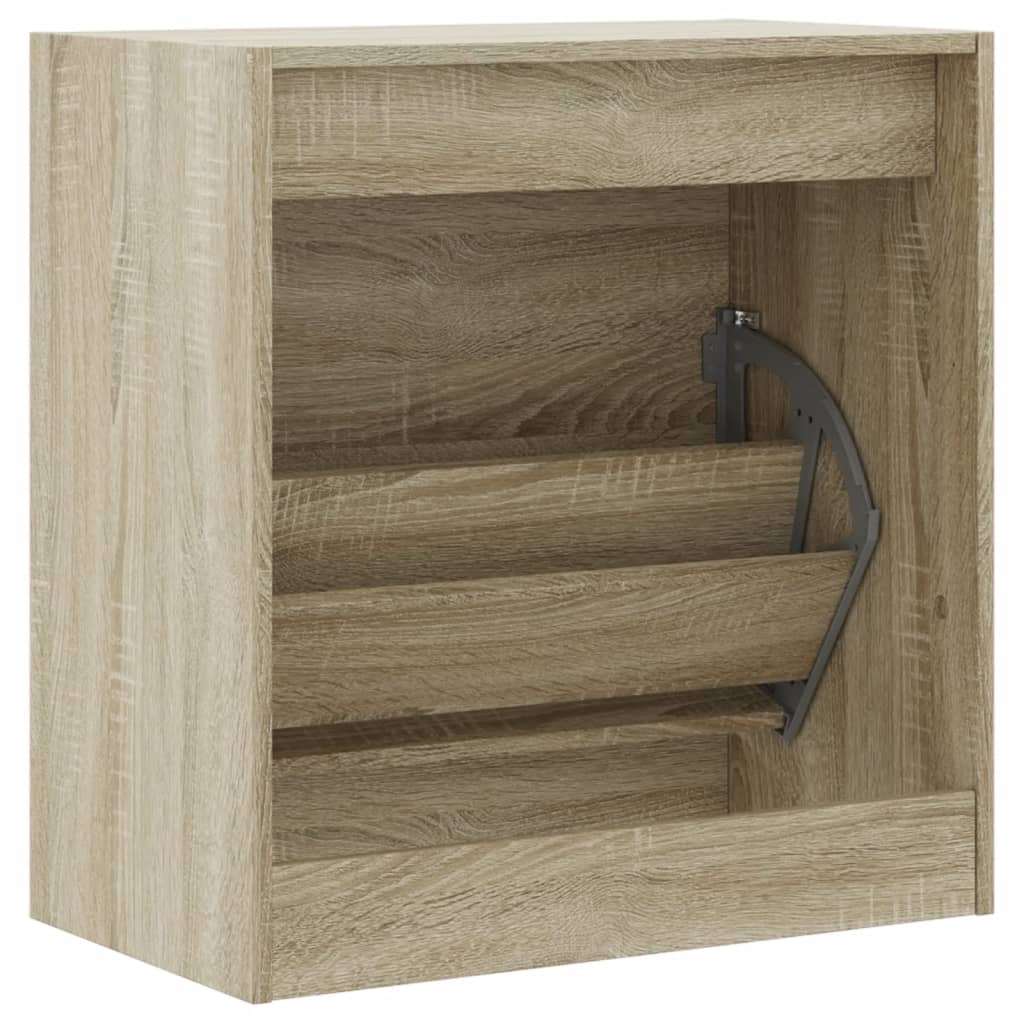 skoreol 60x34x63,5 cm konstrueret træ sonoma-eg