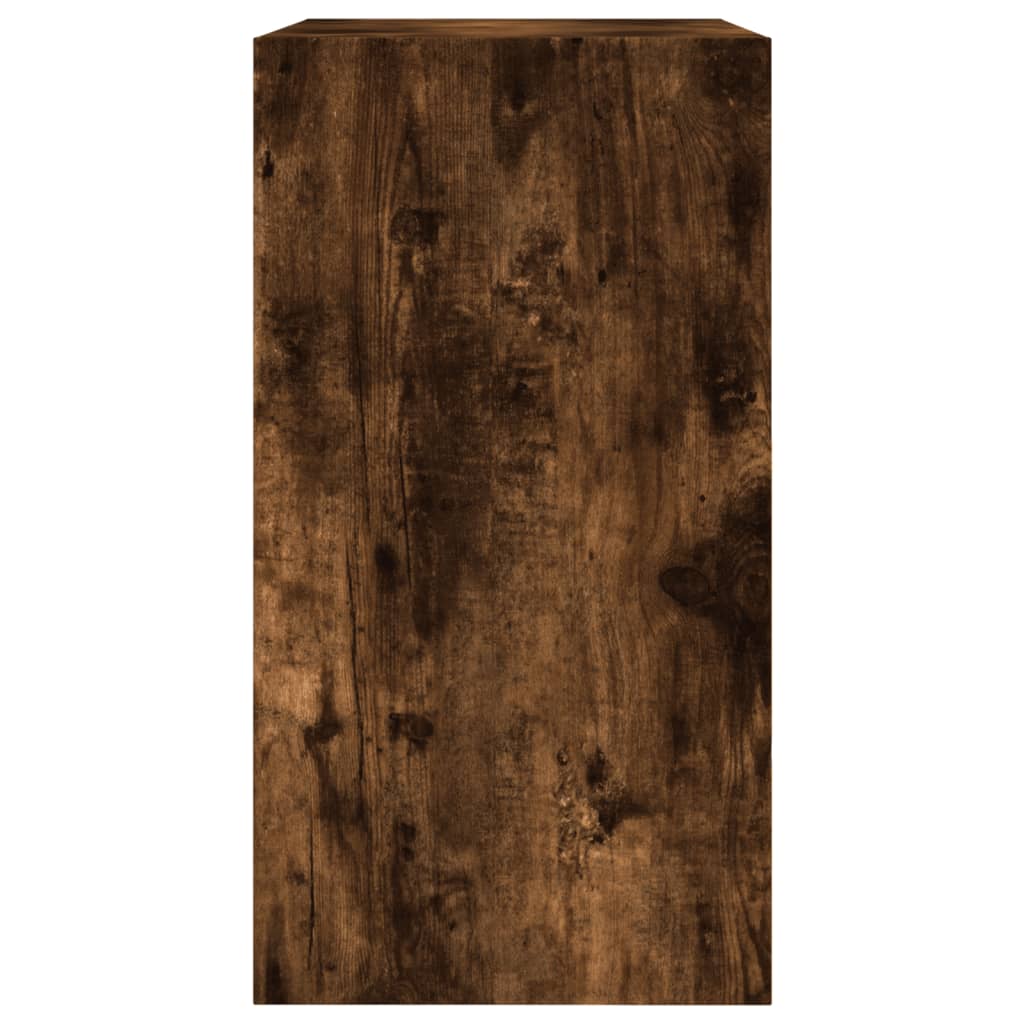 skoreol 60x34x63,5 cm konstrueret træ røget egetræsfarve