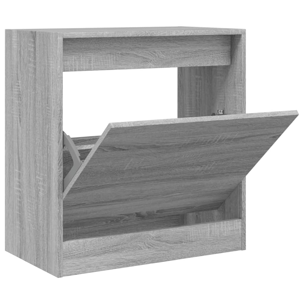 skoreol 60x34x63,5 cm konstrueret træ grå sonoma-eg