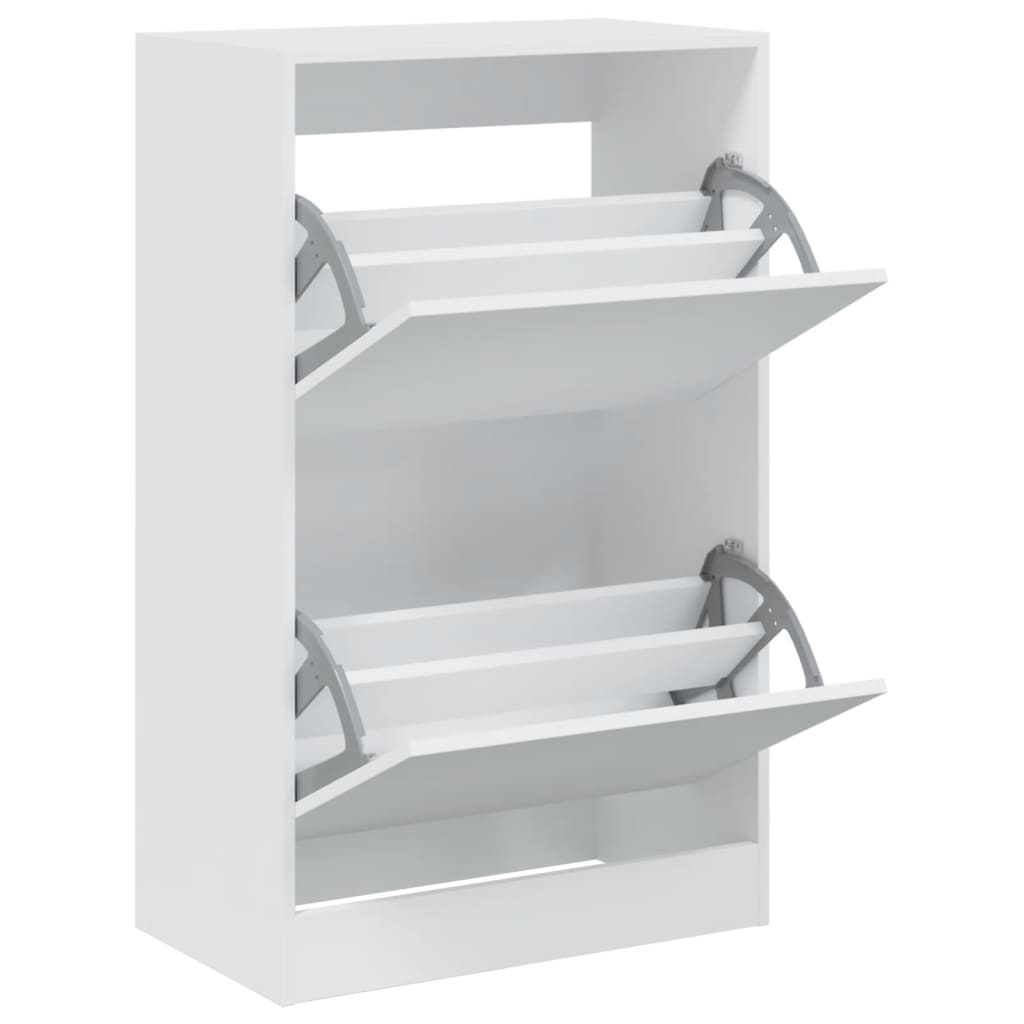 skoreol 60x34x96,5 cm konstrueret træ hvid