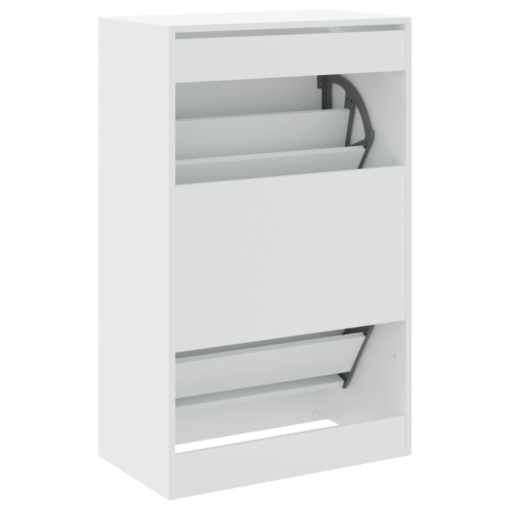 skoreol 60x34x96,5 cm konstrueret træ hvid