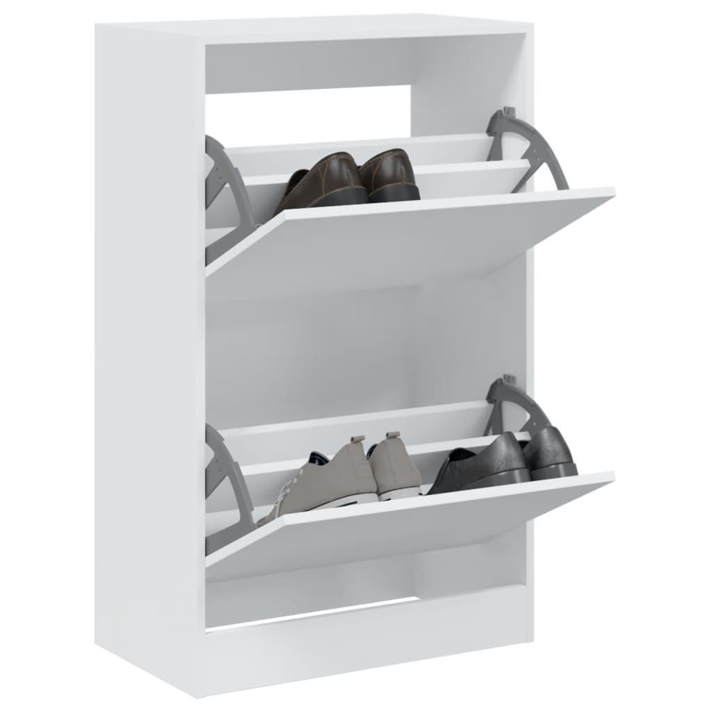 skoreol 60x34x96,5 cm konstrueret træ hvid