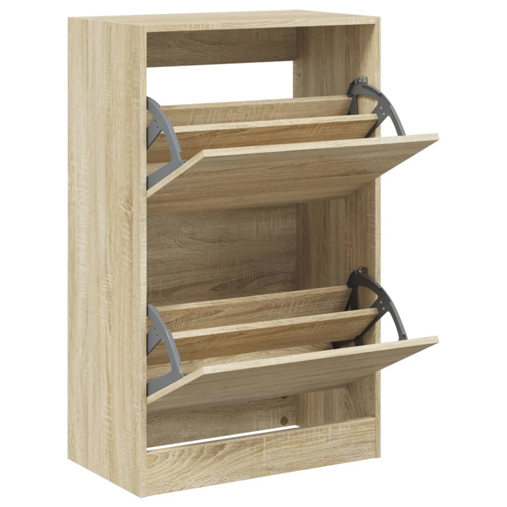 skoreol 60x34x96,5 cm konstrueret træ sonoma-eg