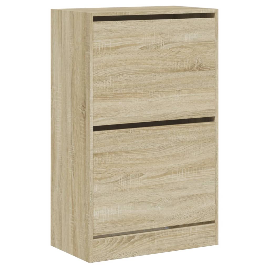 skoreol 60x34x96,5 cm konstrueret træ sonoma-eg