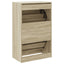 skoreol 60x34x96,5 cm konstrueret træ sonoma-eg