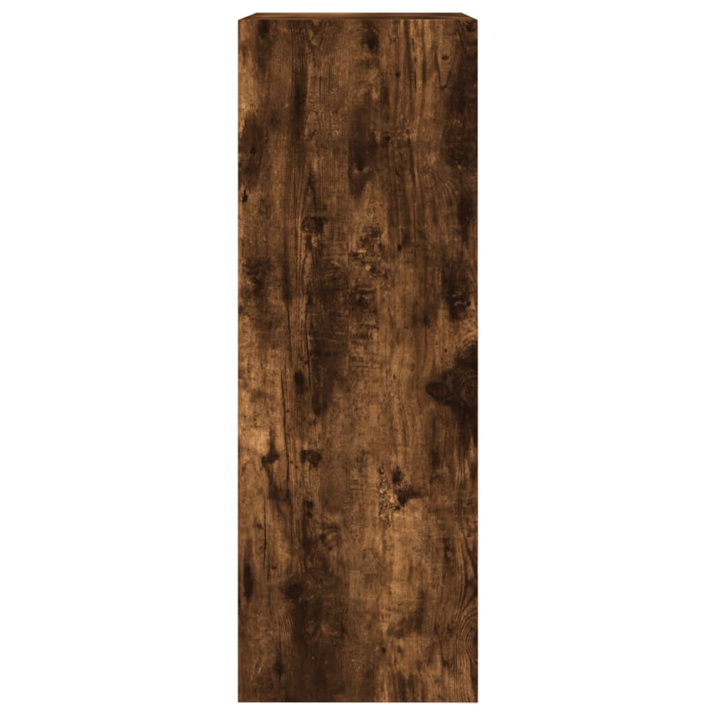skoreol 60x34x96,5 cm konstrueret træ røget egetræsfarve