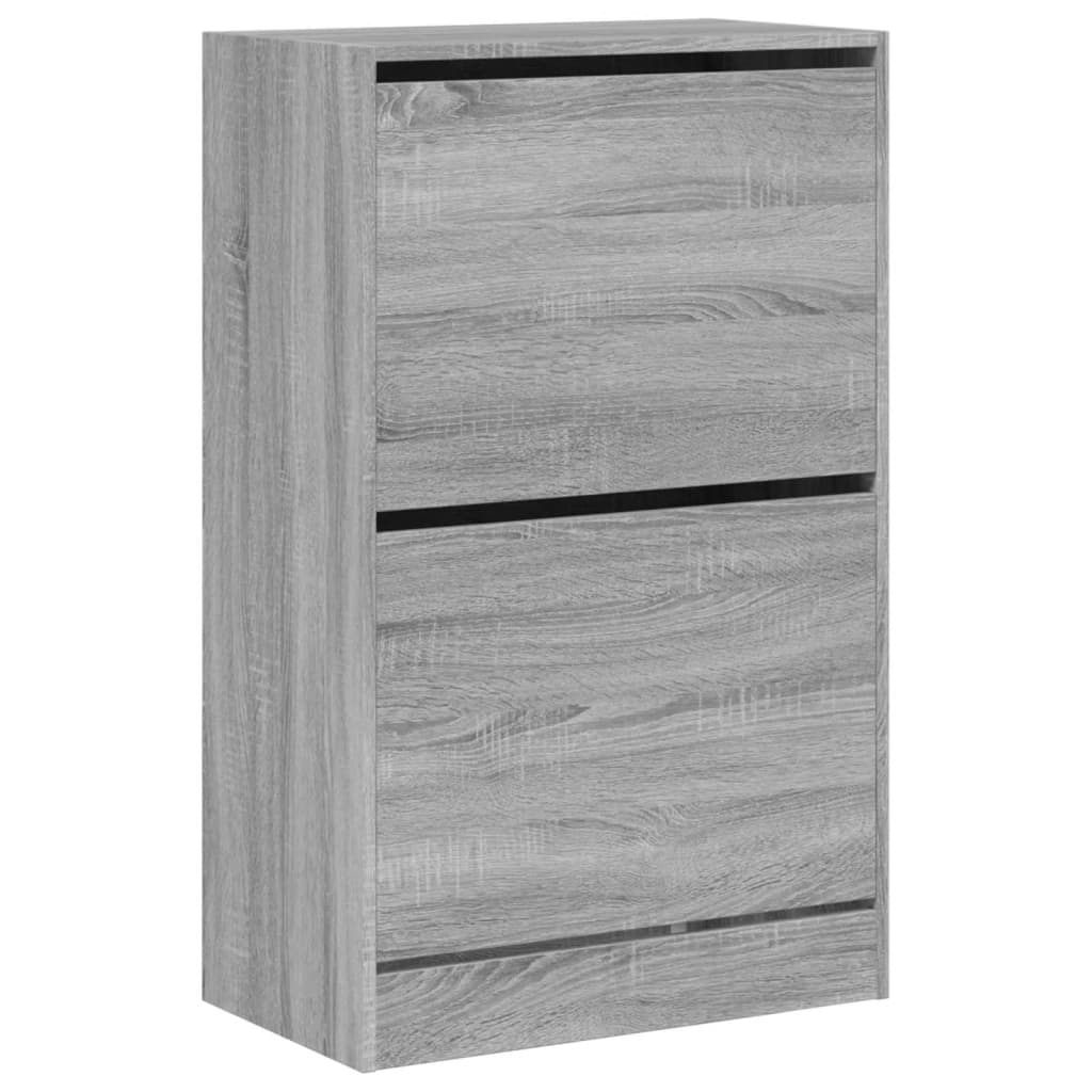 skoreol 60x34x96,5 cm konstrueret træ grå sonoma-eg