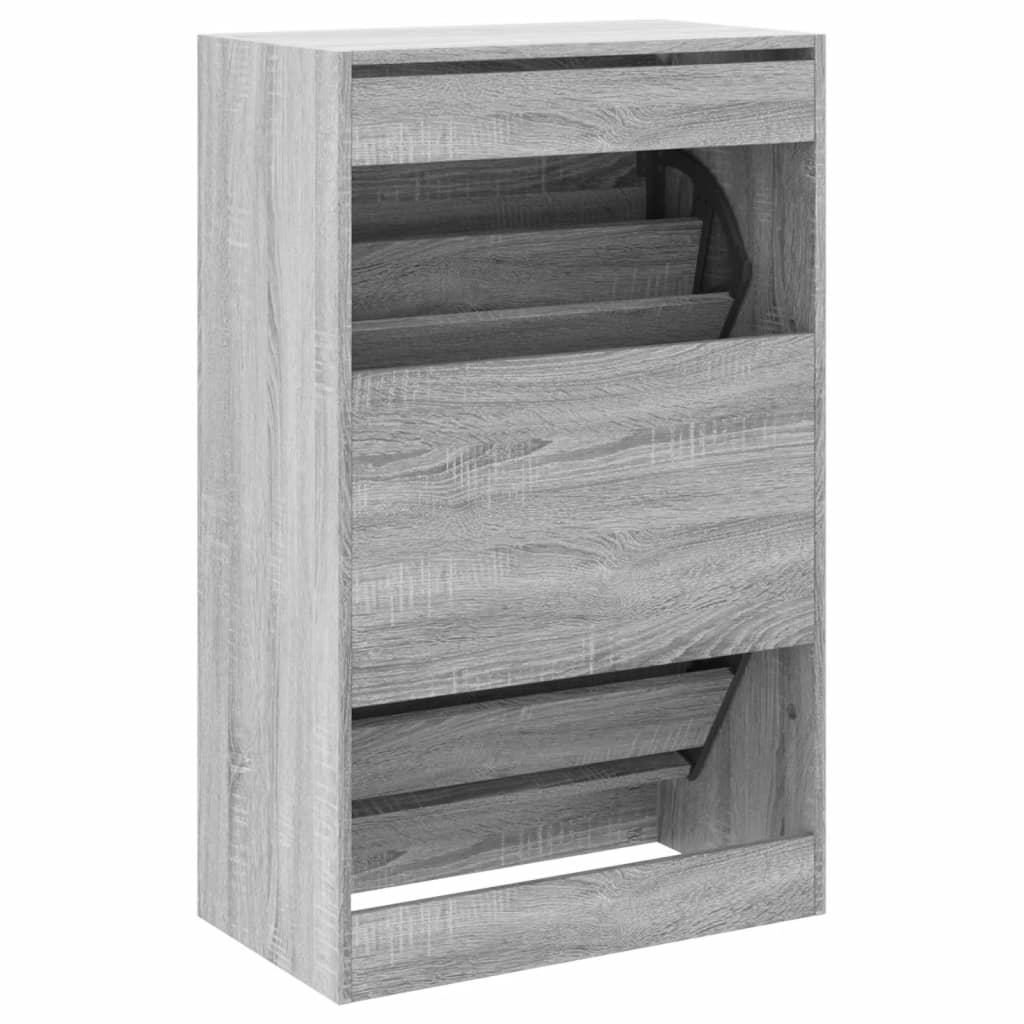 skoreol 60x34x96,5 cm konstrueret træ grå sonoma-eg
