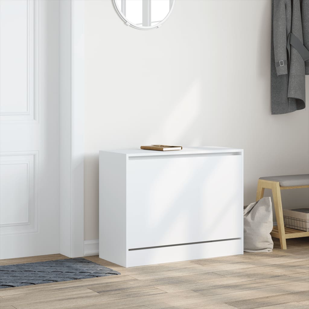 skoreol 80x34x63 cm konstrueret træ hvid