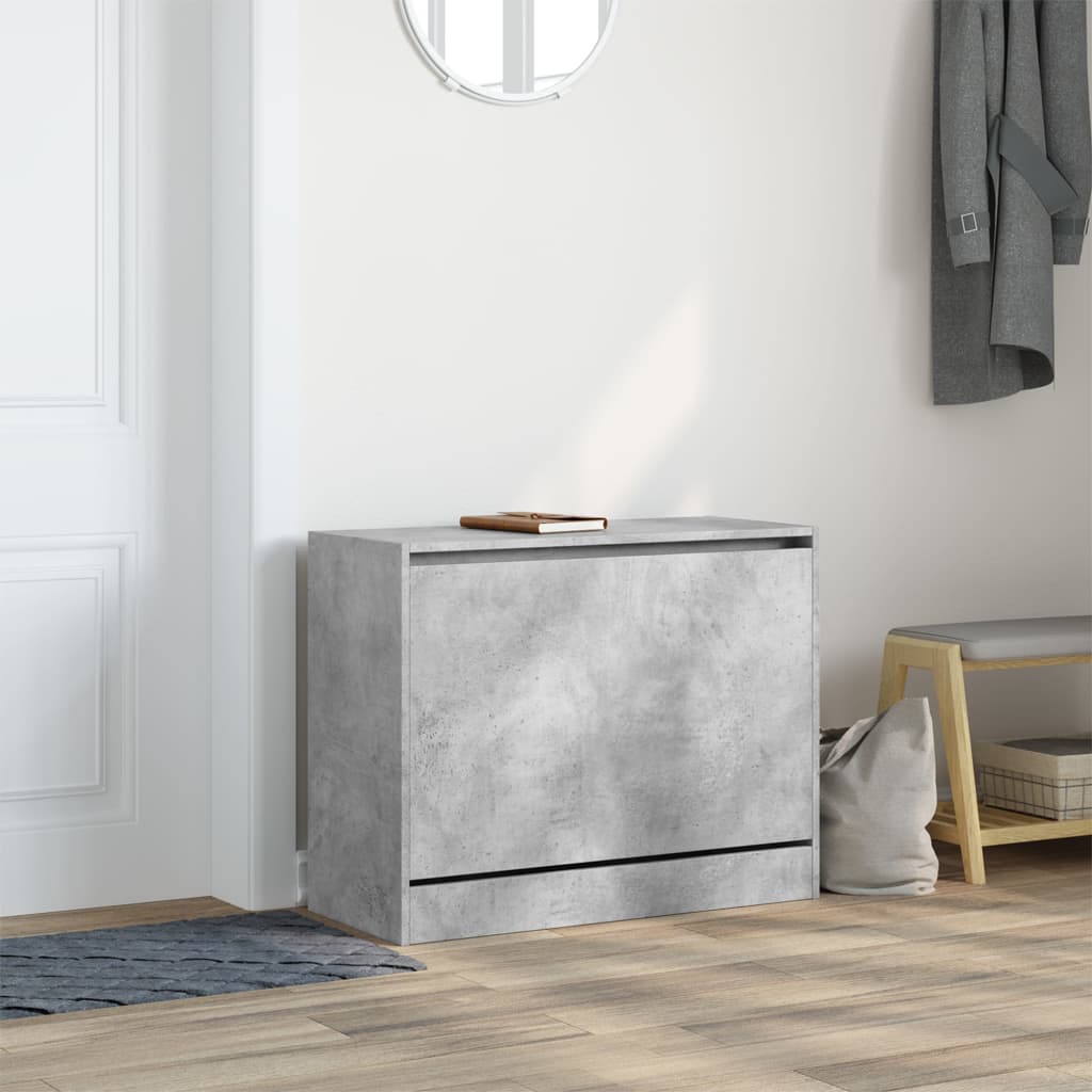 skoreol 80x34x63 cm konstrueret træ betongrå