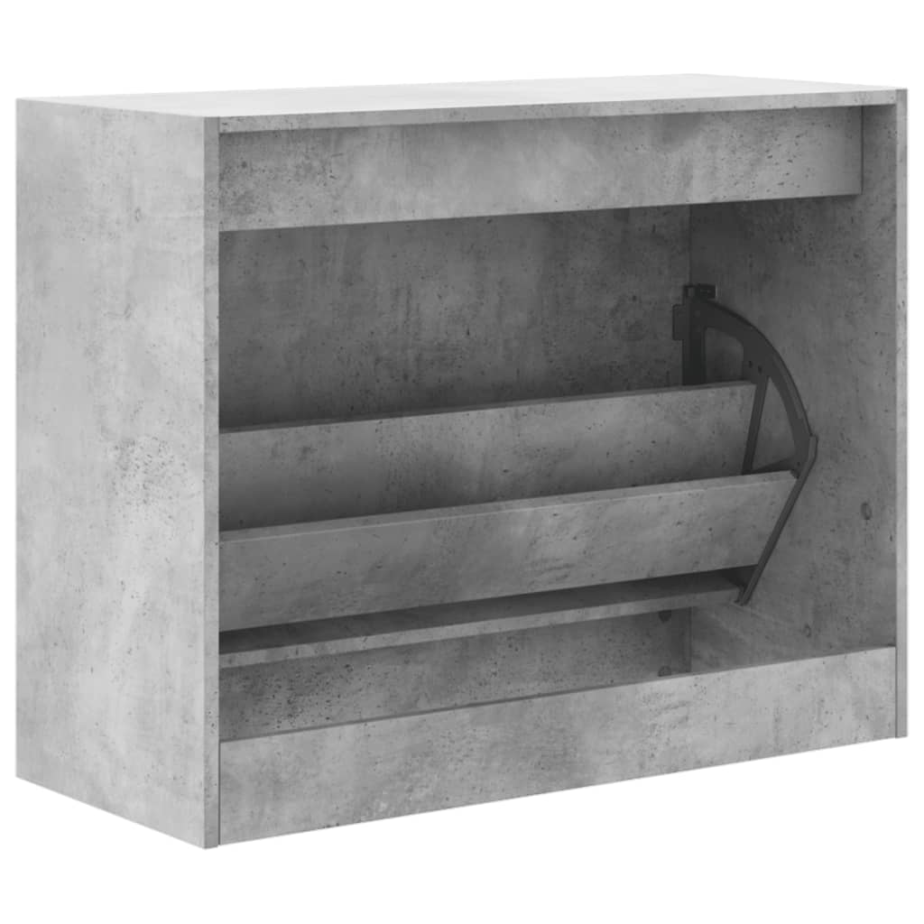 skoreol 80x34x63 cm konstrueret træ betongrå