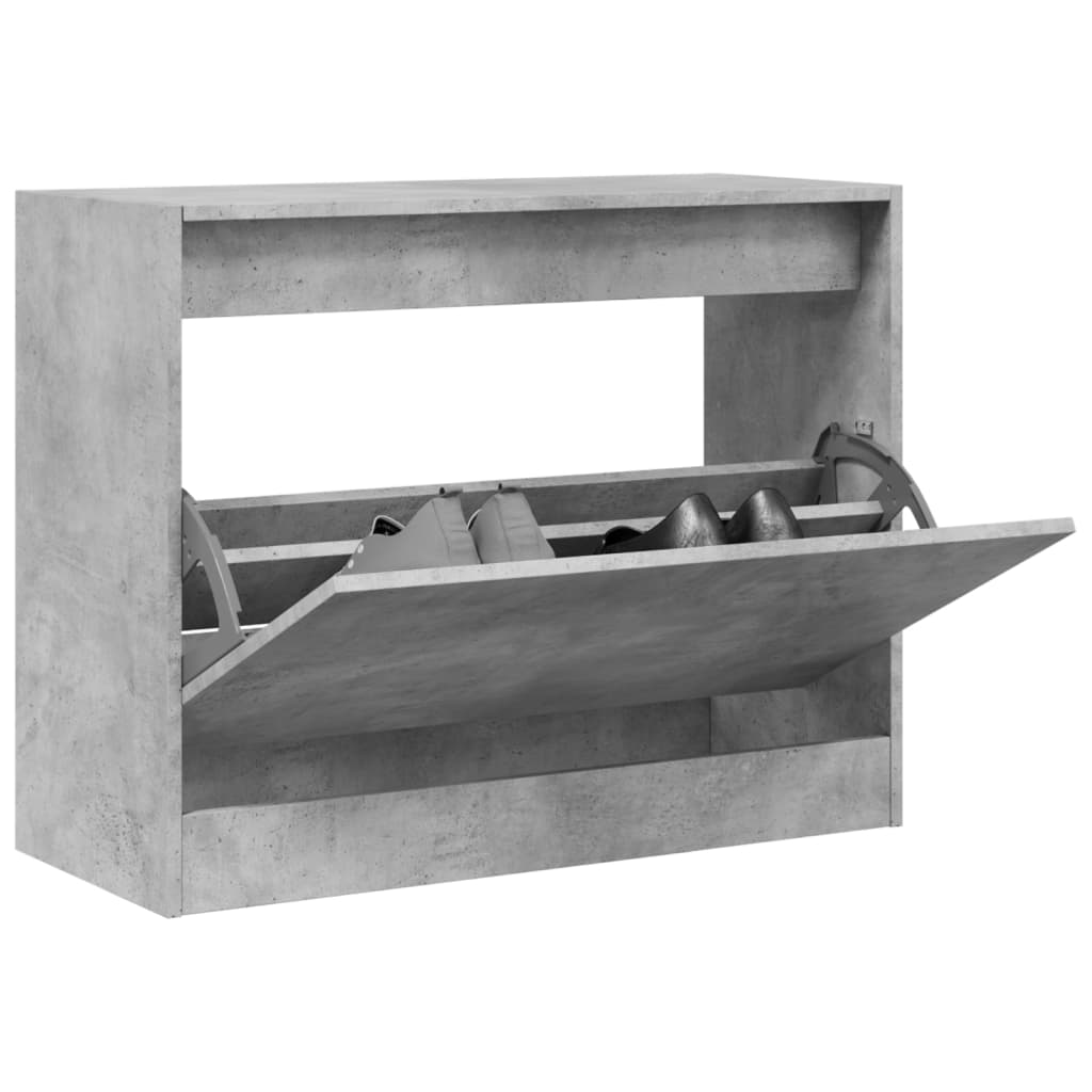 skoreol 80x34x63 cm konstrueret træ betongrå
