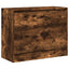 skoskab 80x34x63 cm konstrueret træ røget egetræsfarve