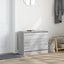 skoreol 80x34x63 cm konstrueret træ grå sonoma-eg