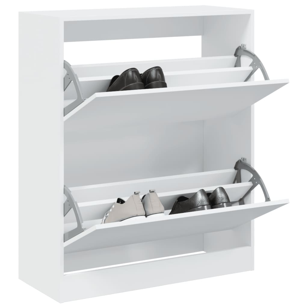 skoreol 80x34x63 cm konstrueret træ hvid