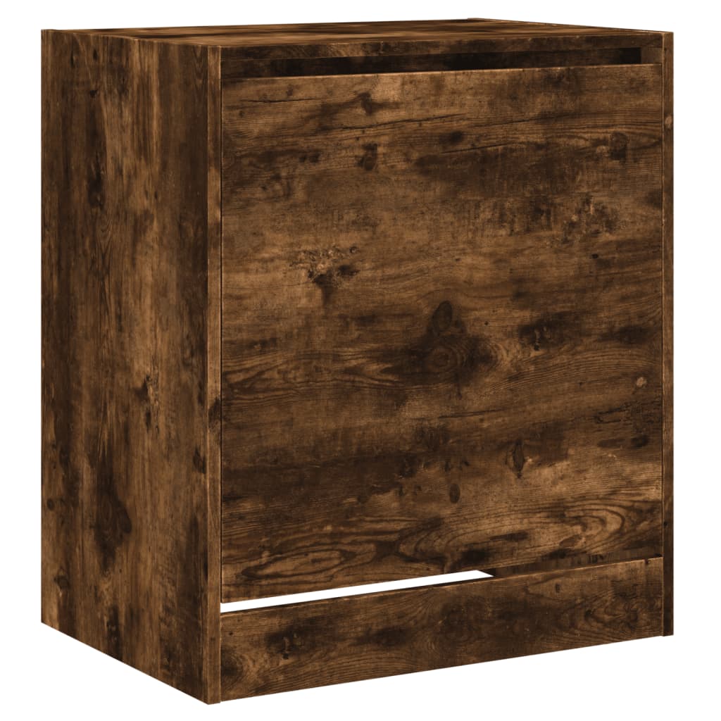 skoreol 60x42x69 cm konstrueret træ røget egetræsfarve