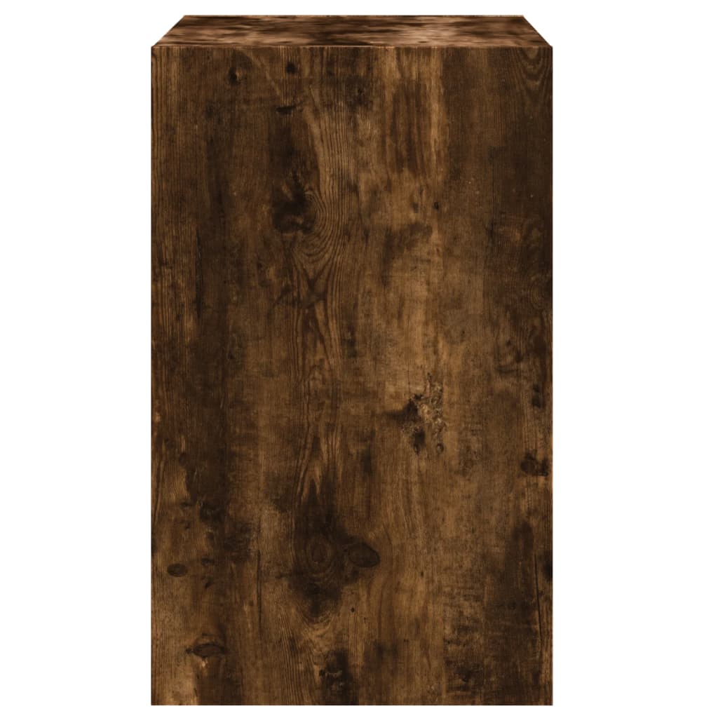 skoreol 60x42x69 cm konstrueret træ røget egetræsfarve