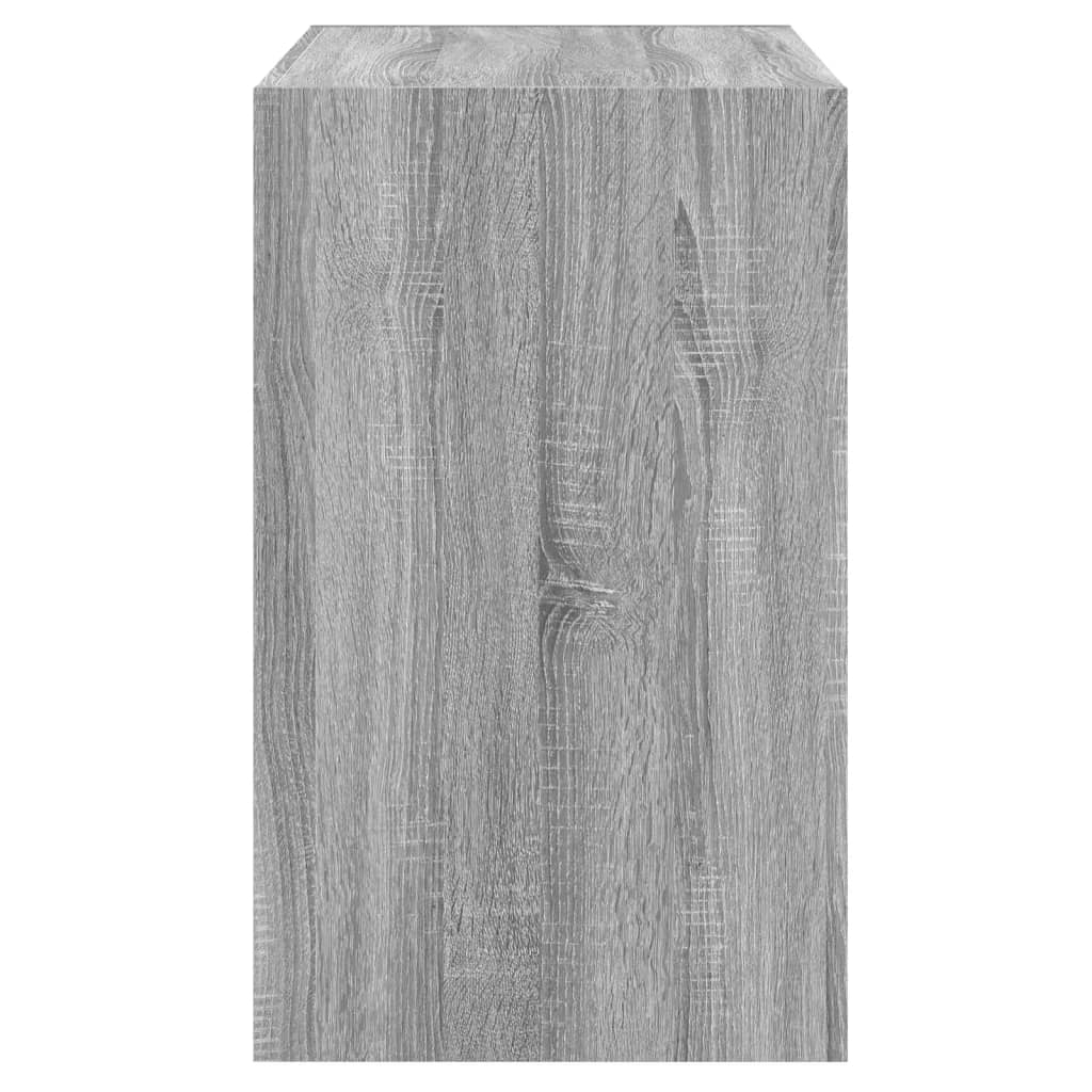 skoskab 80x42x69 cm konstrueret træ grå sonoma-eg