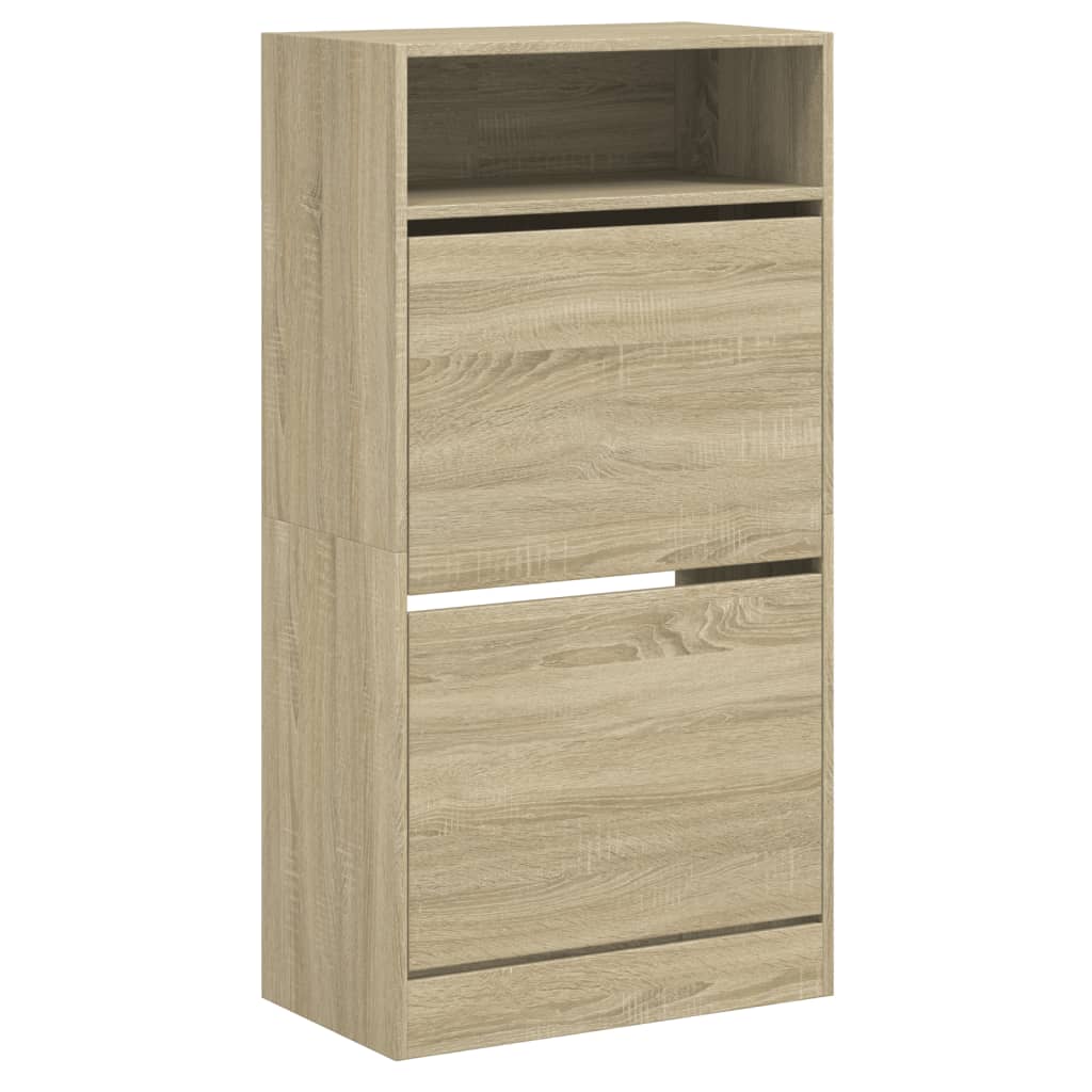 skoreol 60x34x116 cm konstrueret træ sonoma-eg