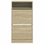 skoreol 60x34x116 cm konstrueret træ sonoma-eg