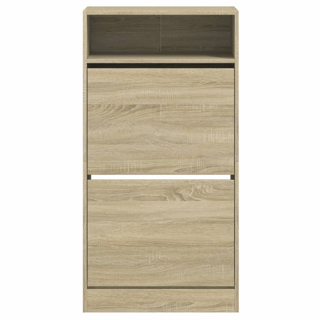 skoreol 60x34x116 cm konstrueret træ sonoma-eg