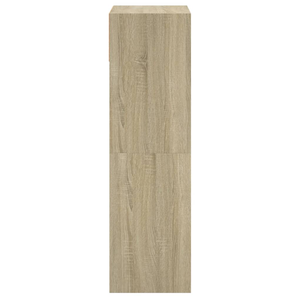skoreol 60x34x116 cm konstrueret træ sonoma-eg