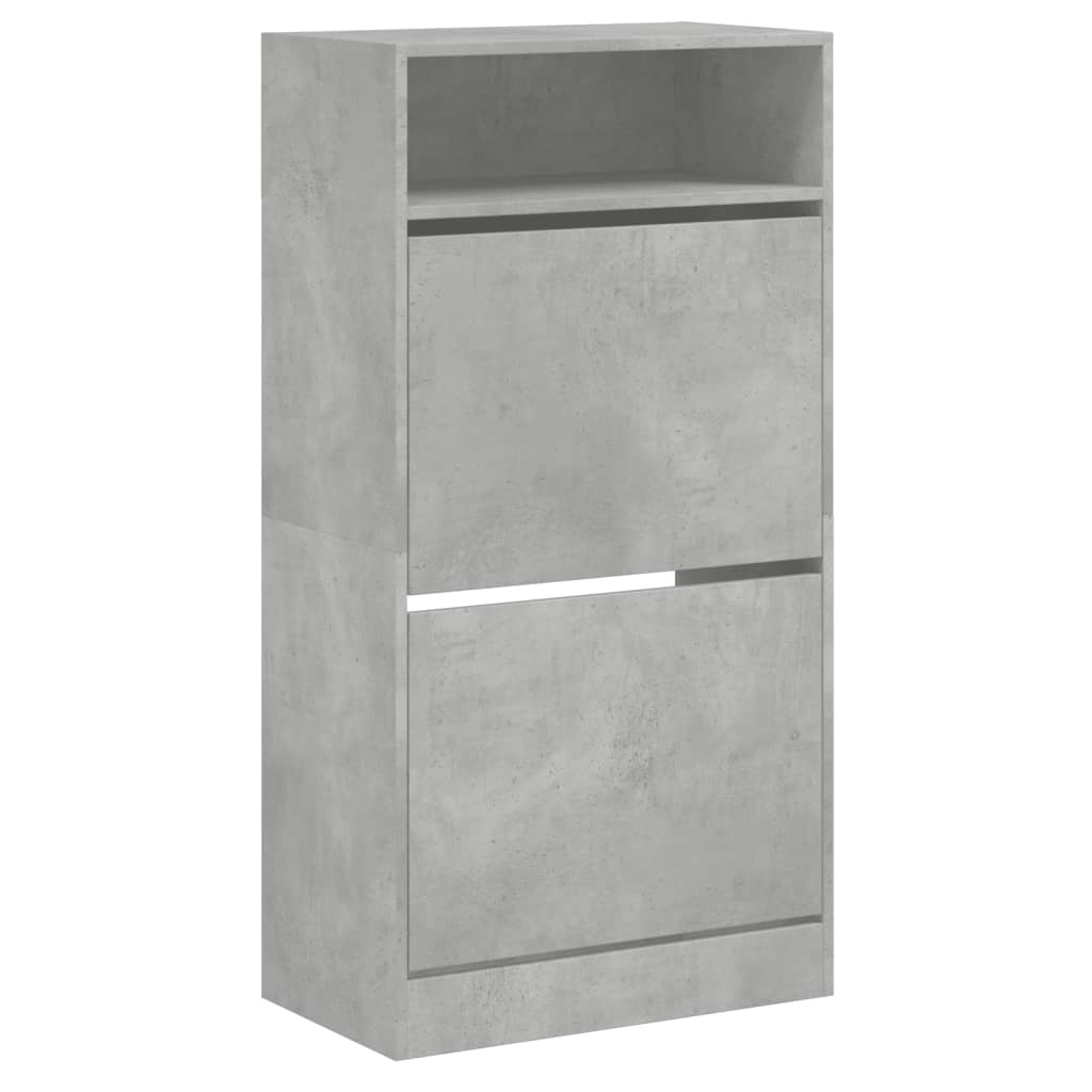 skoreol 60x34x116 cm konstrueret træ betongrå