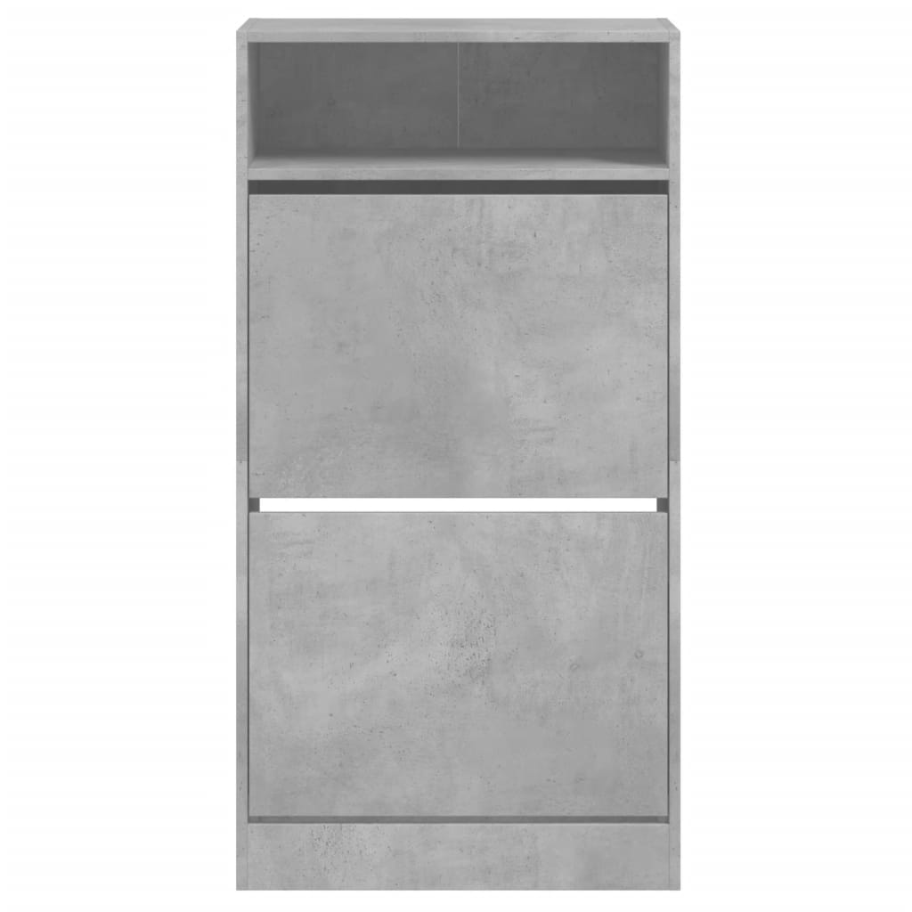 skoreol 60x34x116 cm konstrueret træ betongrå