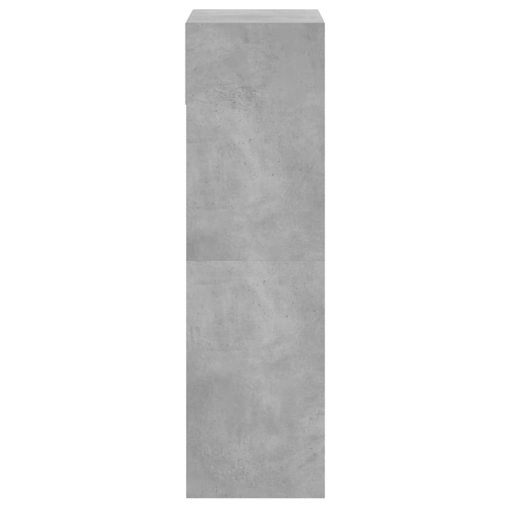 skoreol 60x34x116 cm konstrueret træ betongrå