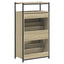 skoreol 60x34x112 cm konstrueret træ sonoma-eg