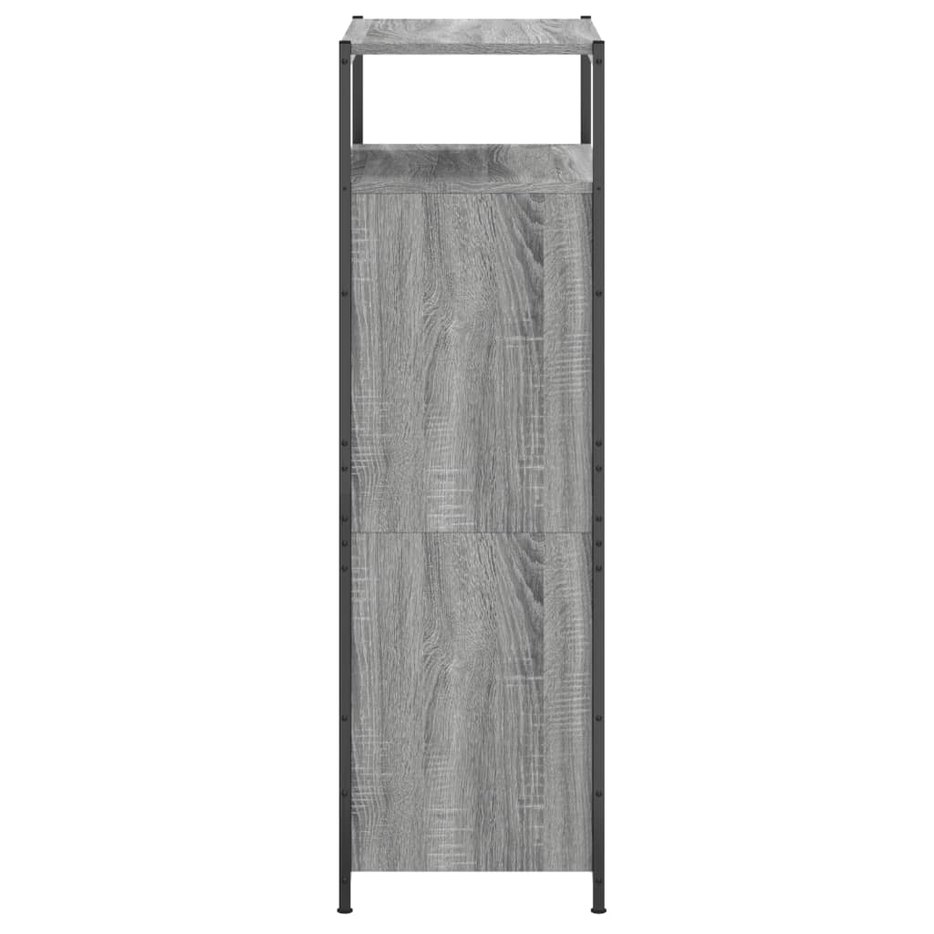skoreol 60x34x112 cm konstrueret træ grå sonoma-eg