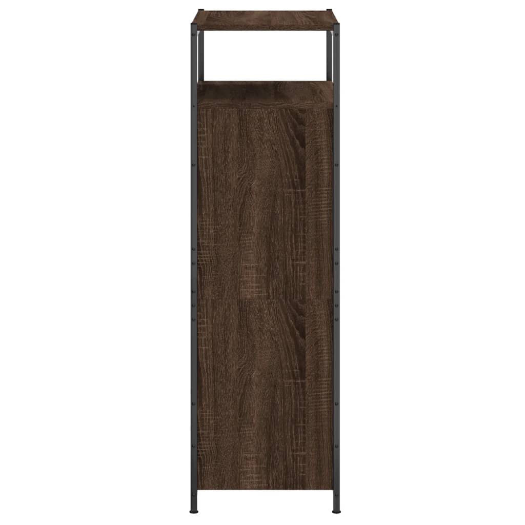 skoreol 60x34x112 cm konstrueret træ brun egetræsfarve