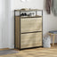 skoreol 75x34x112 cm konstrueret træ sonoma-eg