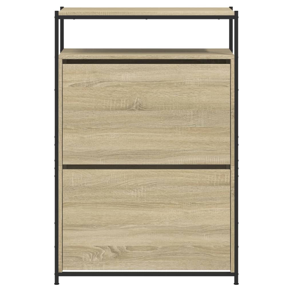 skoreol 75x34x112 cm konstrueret træ sonoma-eg