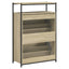 skoreol 75x34x112 cm konstrueret træ sonoma-eg