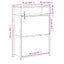 skoreol 75x34x112 cm konstrueret træ sonoma-eg