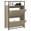 skoreol 75x34x112 cm konstrueret træ sonoma-eg
