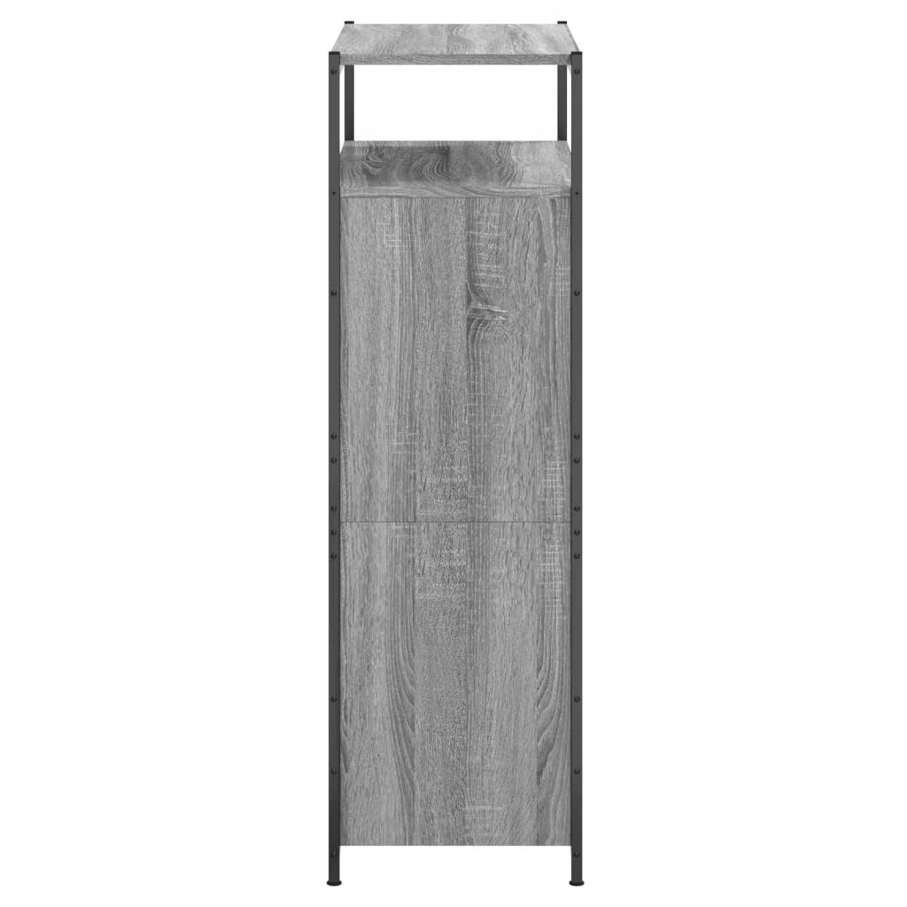skoreol 75x34x112 cm konstrueret træ grå sonoma-eg