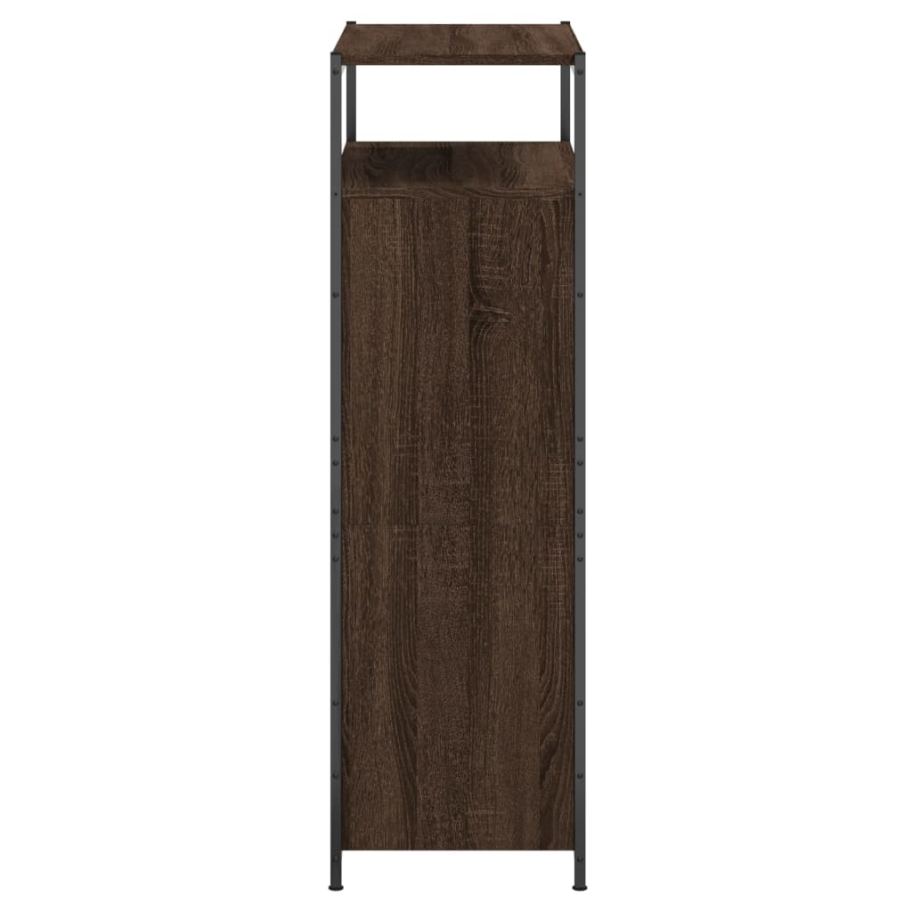 skoreol 75x34x112 cm konstrueret træ brun egetræsfarve