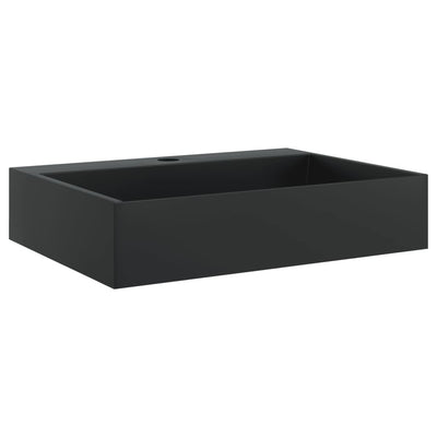håndvask 50x38x11 cm mineralstøbt/marmorstøbt matsort
