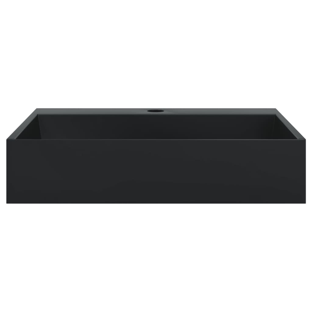 håndvask 50x38x11 cm mineralstøbt/marmorstøbt matsort