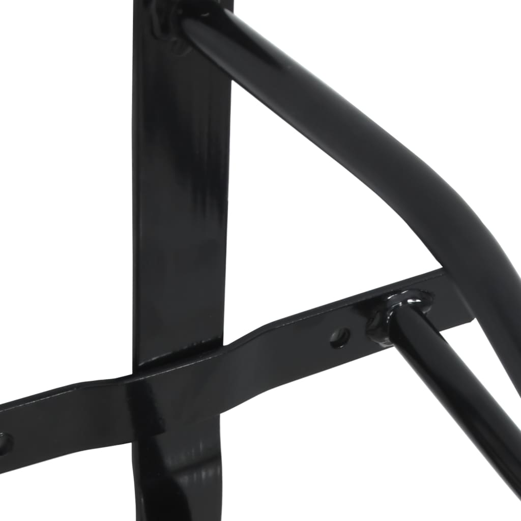 væghængt sadelholder jern sort