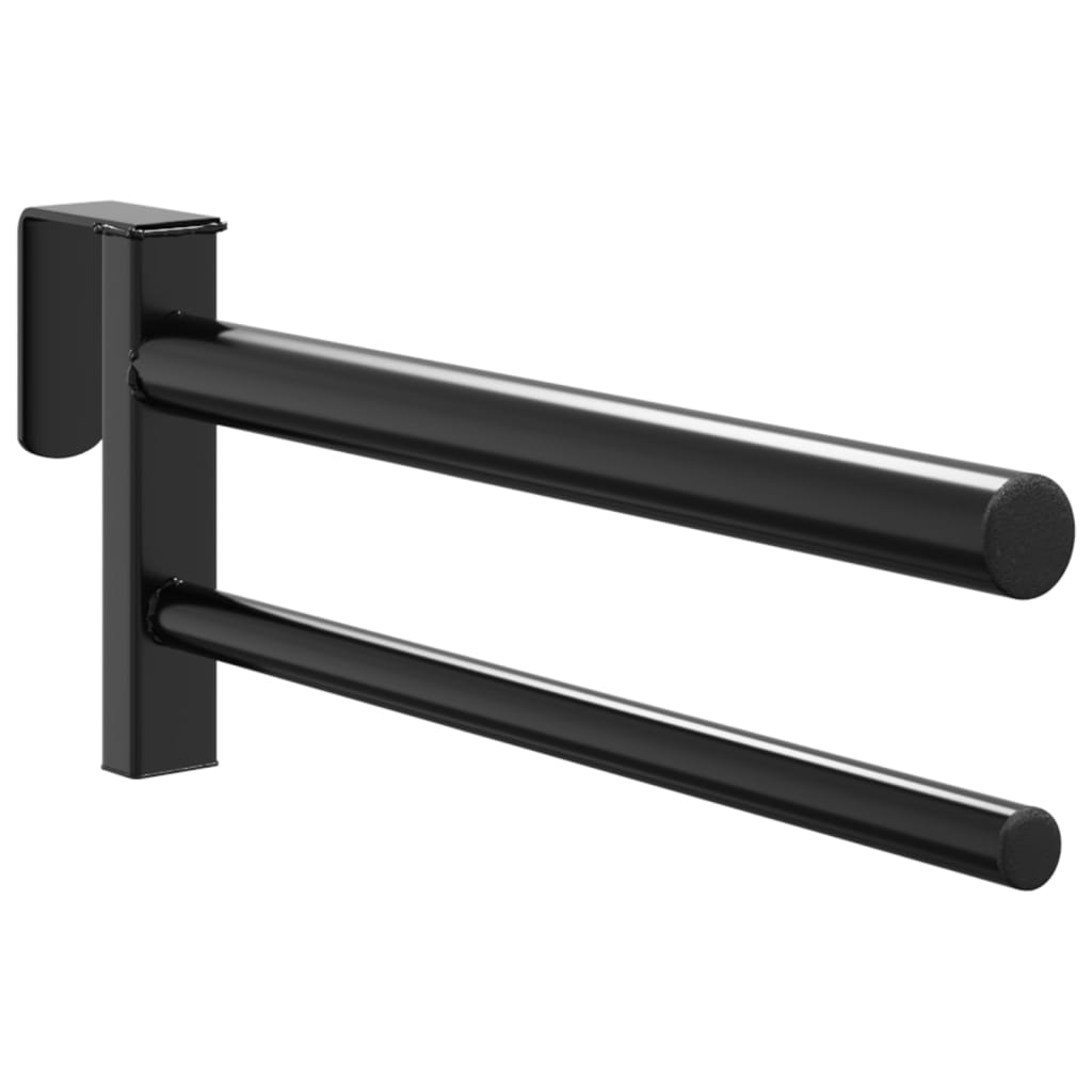 sadelholder 2 arme jern sort