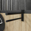 sadelholder 2 arme jern sort