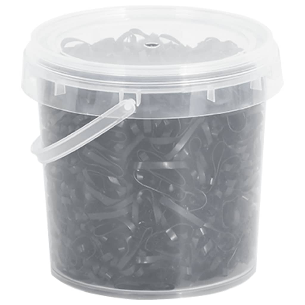 manelastikker til heste 1500 stk. silikone sort